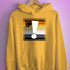 Bear Pride Flag Exclamation Point Hoodie - Mustard